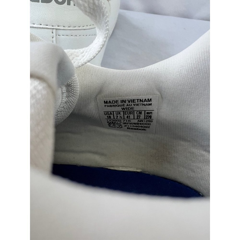 Reebok Classic Men's All White Low Top Sneakers - Picture 5 of 6